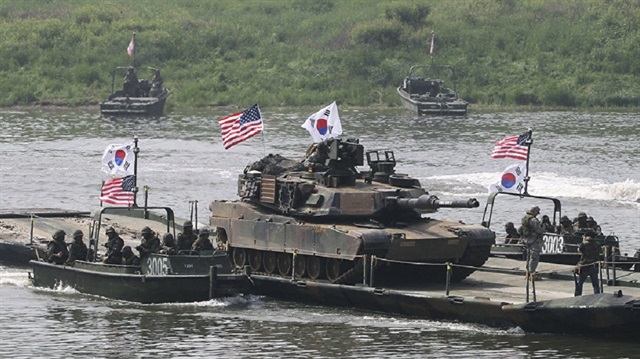 ​حشود عسكرية وترقب قرب شبه الجزيرة الكورية

