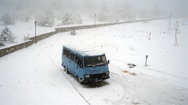 Kastamonu’da kar yağışı etkili oluyor-Kastamonu hava durumu