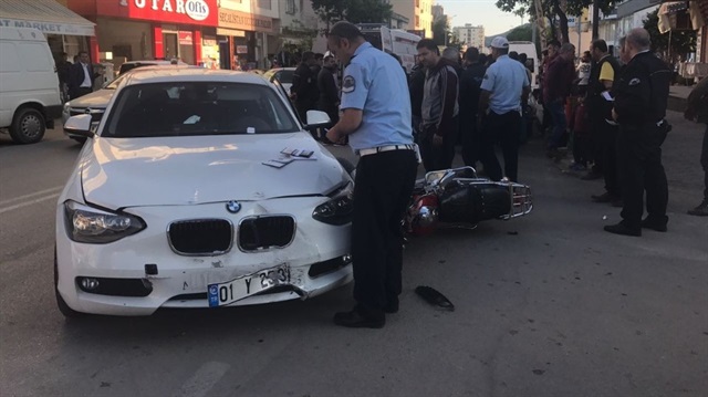 Adana trafik kazası: 2 yaralı