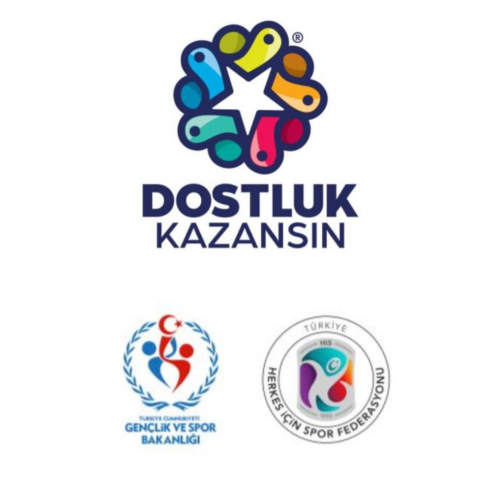 Organizasyon için hazırlanan 'Dostluk Kazansın' afişi.