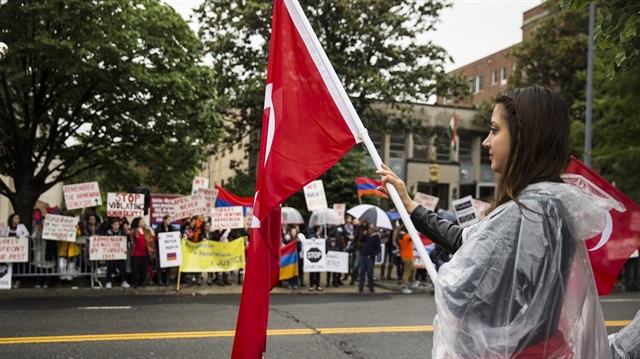 مظاهرتان متقابلتان للأرمن والأتراك بواشنطن
