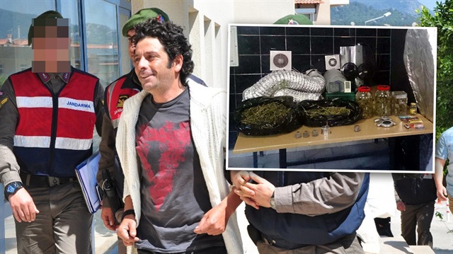 Selim Erdoğan'ın evinde 840 gram esrar bulundu.