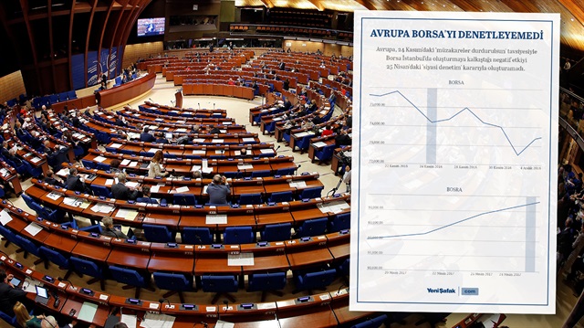 Strasbourg'da Avrupa Konseyi Parlamenter Meclisi'nde (AKPM) Türkiye için 'siyasi denetim' kararı alındı. Borsa İstanbul puanı ise yükselişini sürdürdü.