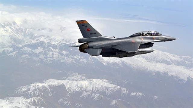 The Turkish Air Force carried out strikes in counterterrorism operations. 