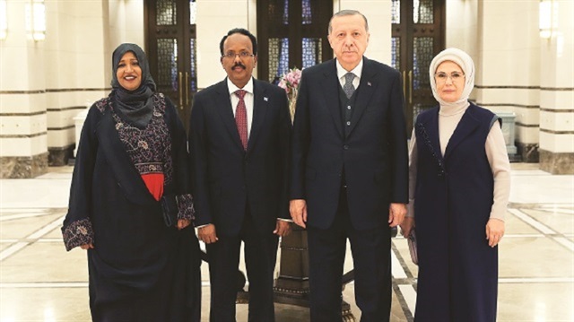 أردوغان يقيم مأدبة عشاء على شرف الرئيس الصومالي في أنقرة