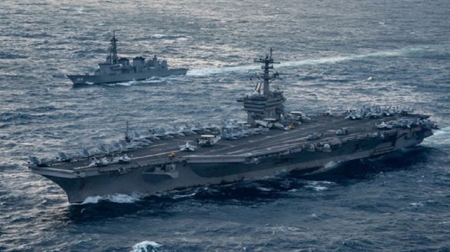 ABD savaş gemisi USS Carl Vinson, Kore Yarımadasına ulaştı.