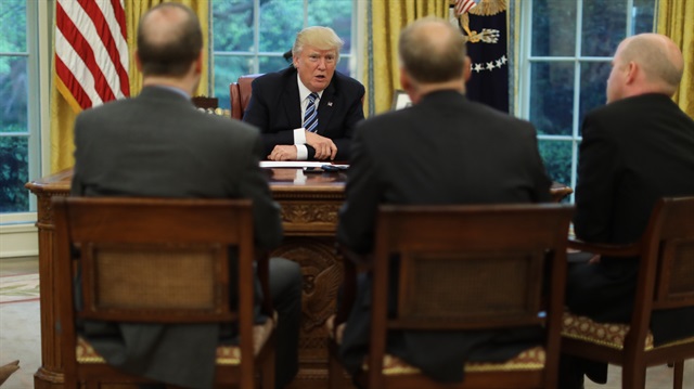 ABD Başkanı Donald Trump, Oval Ofis'te.