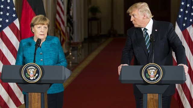 German Chancellor Angela Merkel and U.S. President Donald Trump