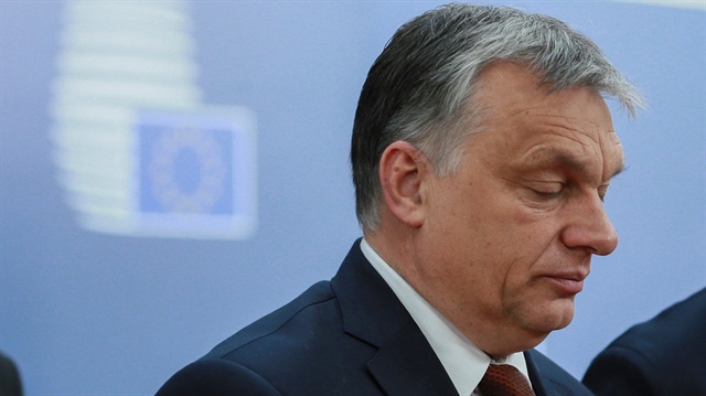 Hungarian Prime Minister Viktor Orban arrives at the EU summit in Brussels