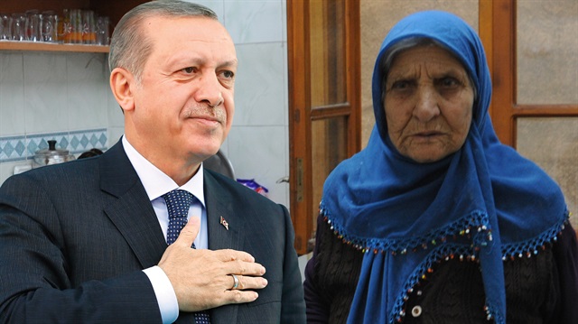 Cumhurbaşkanı Erdoğan'ın talimat verdiği Ümmühani nine ile  Gaziantep Büyükşehir Belediye Başkanı Fatma Şahin ilgilendi.