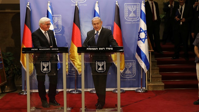 Almanya Cumhurbaşkanı Steinmeier ile İsrail Başbakanı Netanyahu
