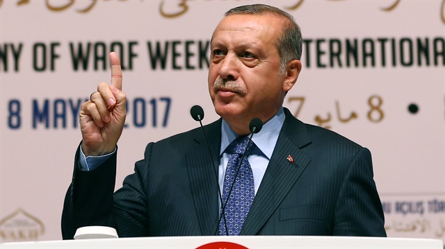 Cumhurbaşkanı Erdoğan, "Kudüs Vakıfları Forumu" toplantısında konuştu. 