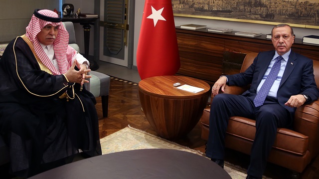 Cumhurbaşkanı Recep Tayyip Erdoğan, Suudi Arabistan Ticaret ve Yatırım Bakanı Macid bin Abdullah el-Kasbi'yi kabul etti.
