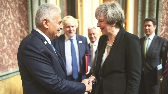 Başbakan Yıldırım, İngiltere Başbakanı Theresa May ile biraraya geldi.