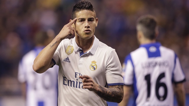 Real Madrid'in Kolombiyalı yıldızı James Rodriguez, Manchester United'a imza atmaya hazırlanıyor.