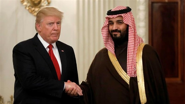 ABD Başkanı Trump ile Prens veliaht Salman