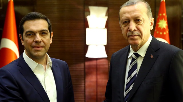 Cumhurbaşkanı Recep Tayyip Erdoğan, Yunanistan Başbakanı Aleksis Çipras'la görüştü. 