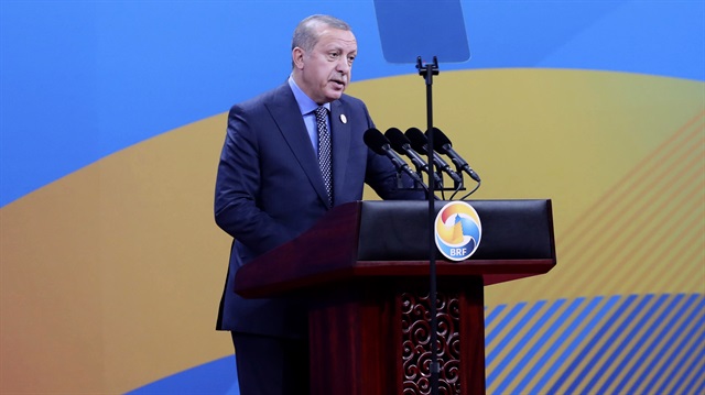 Cumhurbaşkanı Erdoğan Çin'de Kuşak ve Yol Forumu'nun açılış töreninde konuştu.  