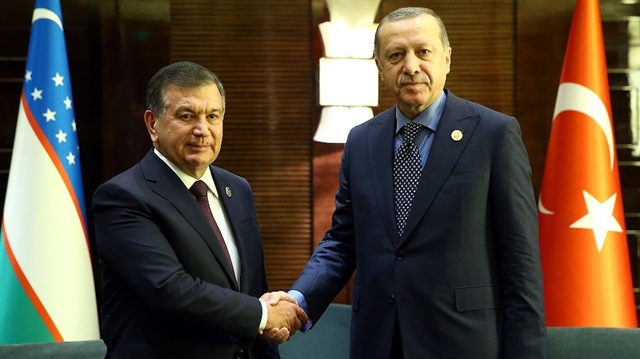 Recep Tayyip Erdoğan ve Şevket Mirziyoyev