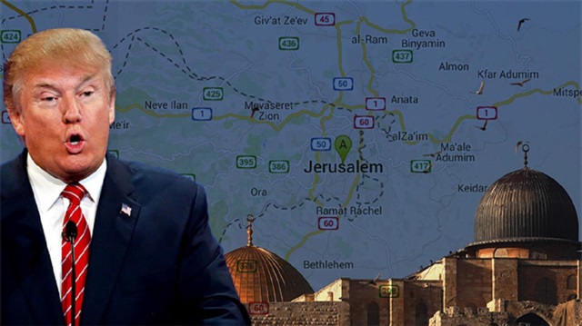 ​ABD Başkanı Trump'ın Kudüs vaadi tepkiyle karşılanmıştı.