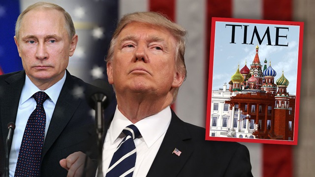 ​Time'dan 'Beyaz Saray Kremlin Sarayı'an dönüşüyor' göndermesi