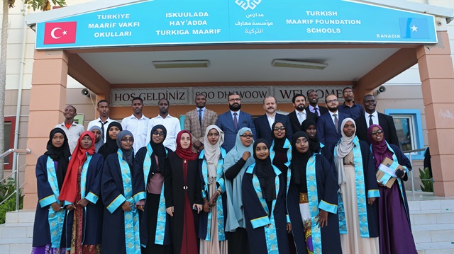 "وقف المعارف" التركية يخرج دفعة أولى من ثانوية مدارسه بالصومال