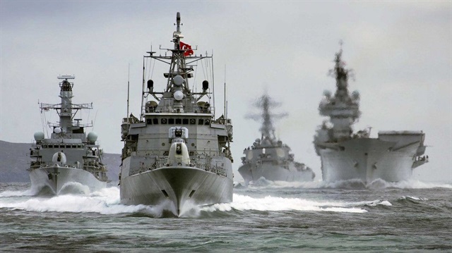 Türk Deniz Kuvvetleri'nin faaliyetlerinden bir kare. 