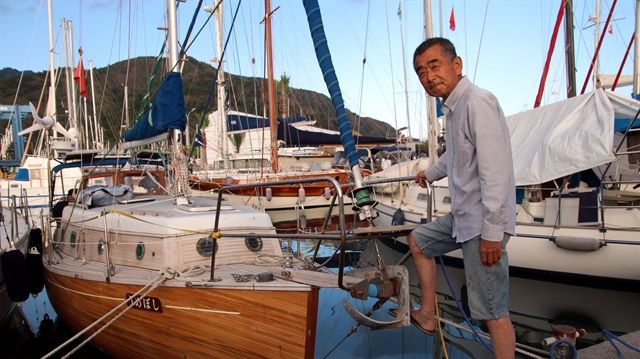 Japon Kiyoshi okyanusları aşıp Marmaris'e ulaştı.