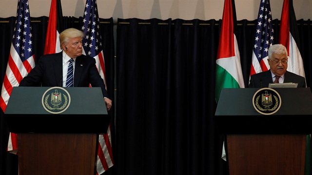 ABD Başkanı Donald Trump, Mahmut Abbas ile görüştü.