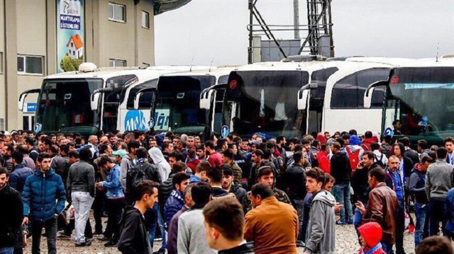 Büyükşehir Belediye Erzurumsporlu taraftarlar final maçına yoğun ilgi gösterdi.