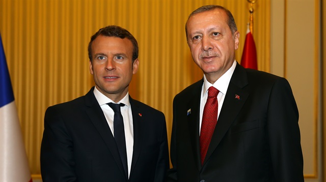 Cumhurbaşkanı Erdoğan ile Fransa Cumhurbaşkanı Macron görüştü. 