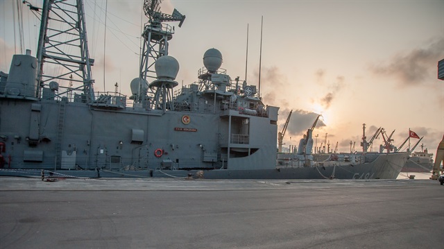 Deniz Kuvvetleri Komutanlığına bağlı TCG GÖKÇEADA savaş gemisi Kazablanka Limanı'na demirledi.