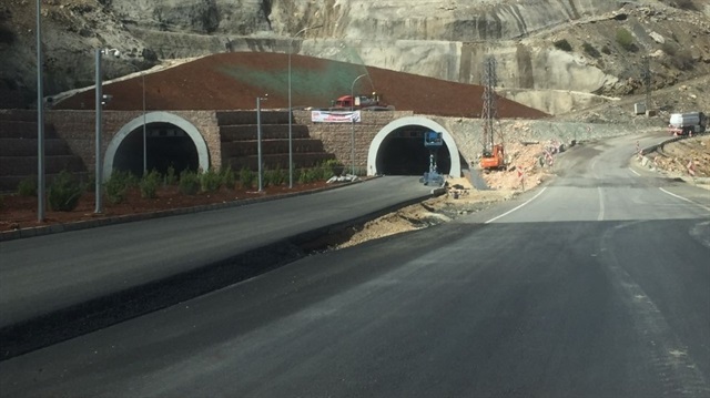 D 850 Karayolu üzerindeki Erkenek Tüneli yarın açılacak.