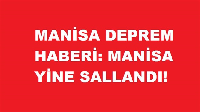 ​Manisa'da deprem oldu. Manisa'daki depreme dair detayları AFAD açıkladı. 