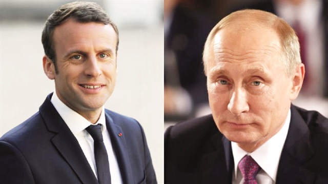 ​Macron ve Putin'in gündemi Suriye