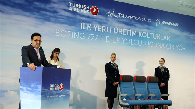 Thy Nin Yerli Koltuklu Boeing 777 300 Er Tanitimi Ekonomi Haberleri