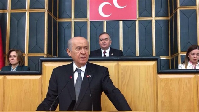 Devlet Bahçeli grup toplantısında yaptığı konuşmasının sonunu Beşkitaş'a ayırdı.