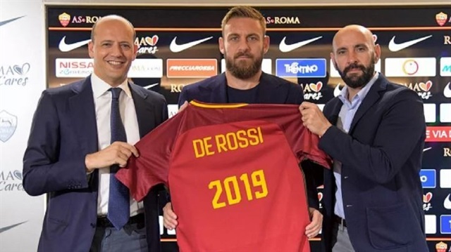 İtalya Birinci Futbol Ligi (Serie A) takımlarından Roma, kaptan Daniele De Rossi ile Haziran 2019'a kadar yeni sözleşme imzaladı.