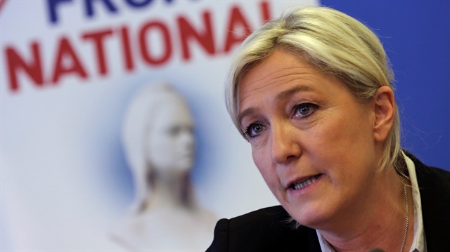 Fransa’da aşırı sağcı Ulusal Parti lideri Marine Le Pen