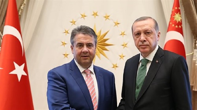 Sigmar Gabriel ve Recep Tayyip Erdoğan