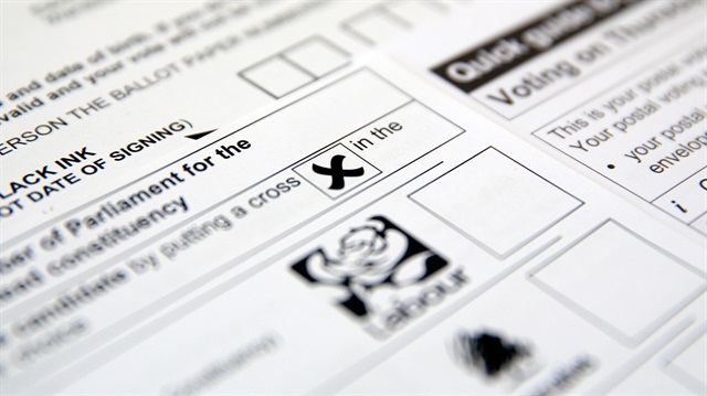 Postal voting papers for the UK general election, which is due to take place June 8, 2017.