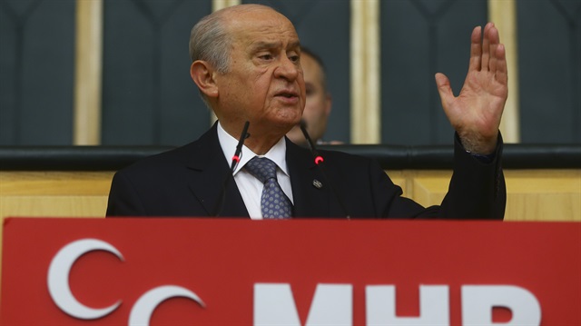 Turkey's Nationalist Movement Party's leader Bahcçeli
