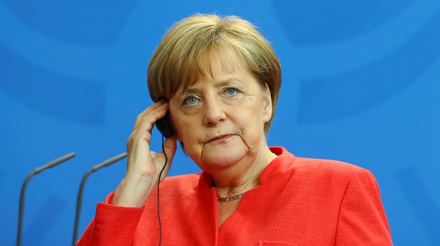 German Chancellor Angela Merkel attends a news conference 