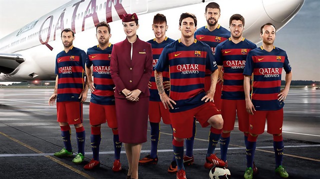 Barcelona Kulübü 2013 yılında Katar Hava Yolları'yla 4 yıllık sponsorluk anlaşması imzalamıştı. 