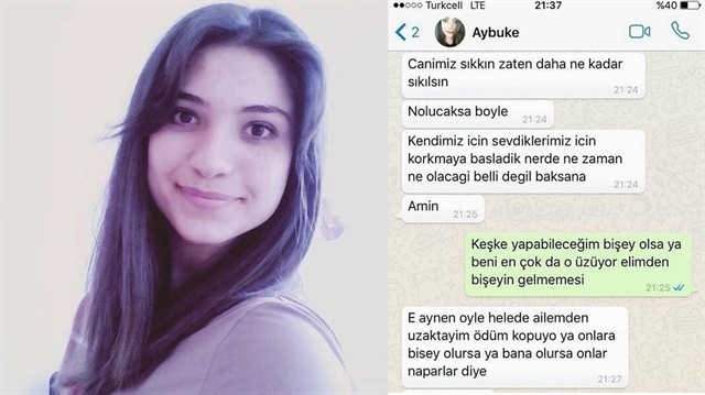 Kozluk'ta saldırıda şehit olan Aybüke öğretmenin son mesajları ortaya çıktı
