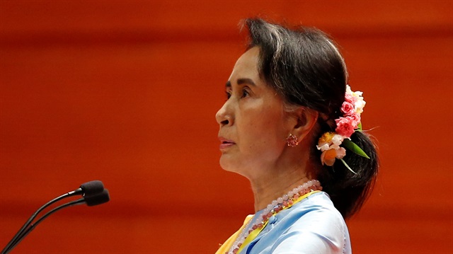 Myanmar's de-facto leader Aung San Suu Kyi