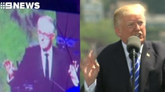 Avustralya Başbakanı Turnbull’un, ABD Başkanı Trump’ı taklit ettiği görüntüleri ortaya çıktı. 