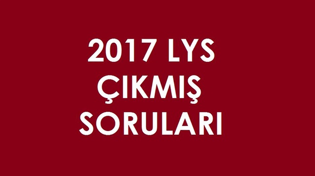 LYS-2 Fen Bilimleri soruları