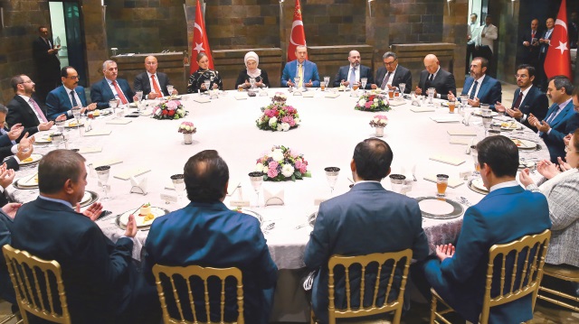 Cumhurbaşkanı Recep Tayyip Erdoğan, medya temsilcileriyle iftarda buluştu