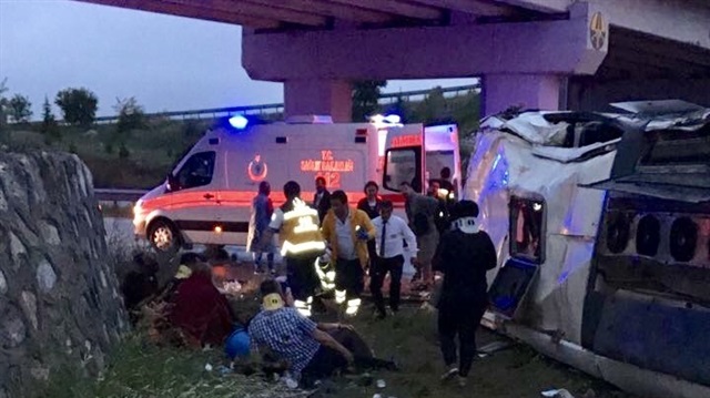 Kazada 48 kişi yaralandı. 